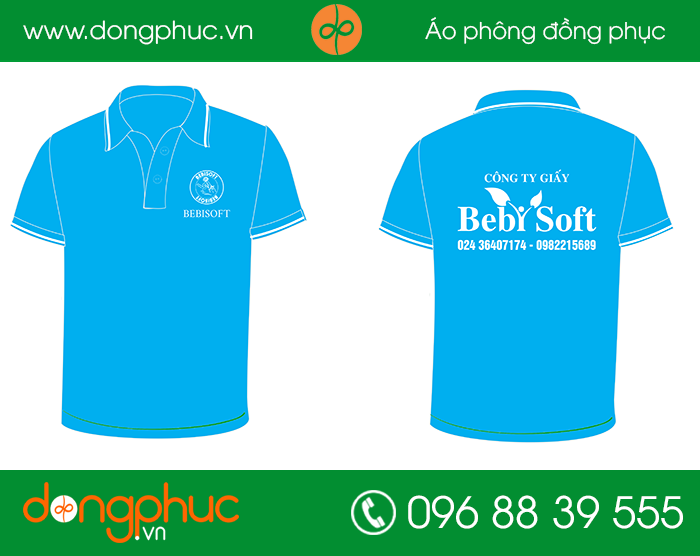 May đồng phục công ty giấy Beby Soft