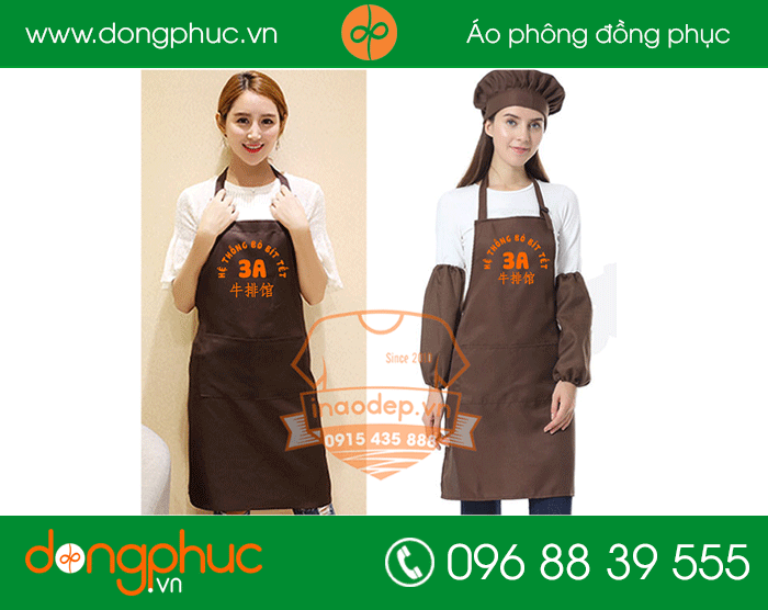 May tạp dề quán 3A Hệ thống bò bít tết