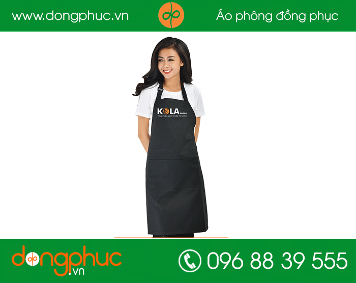 May tạp dề quán Kola