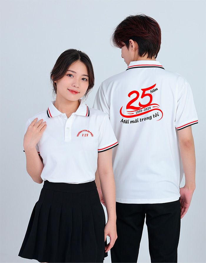 May áo Lớp 12I Trường THPT Đa Phúc 25 năm Ngày ra trường - mẫu 2