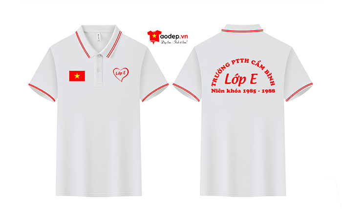 May áo Lớp E Trường PTTH Cẩm Bình niên khóa 1985-1988