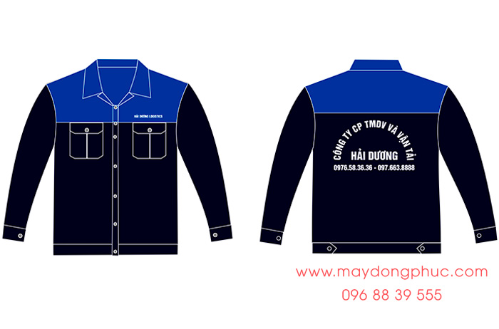 May áo bảo hộ Công ty CP TMDV và vận tải Hải Dương