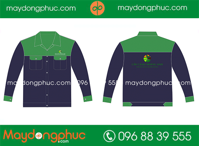 May áo bảo hộ Công ty Cây cảnh Hoàng Anh
