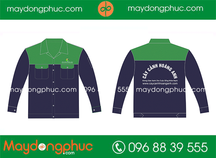 May áo bảo hộ Công ty cây xanh Hoàng Anh