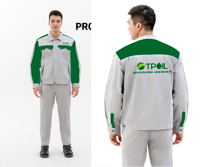 May đồng phục bảo hộ Công ty TPOIL - mẫu 2