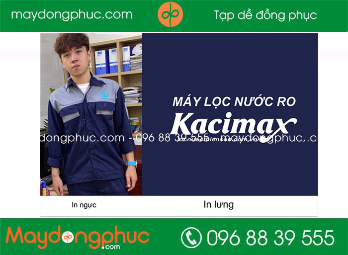 May áo bảo hộ Máy lọc nước RO Kacimax - mẫu 2