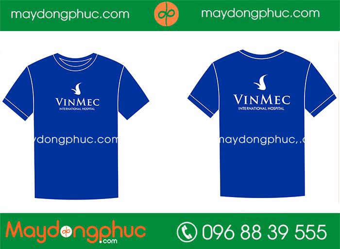 May áo cổ tròn Bệnh viện quốc tế Vinmec