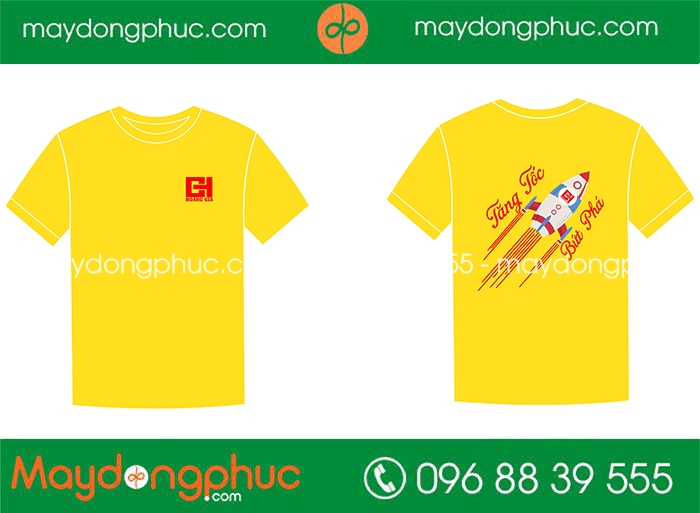 May áo cổ tròn Công ty Hoàng Gia