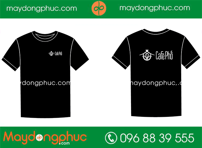 May áo cổ tròn Quán Cafe Phố