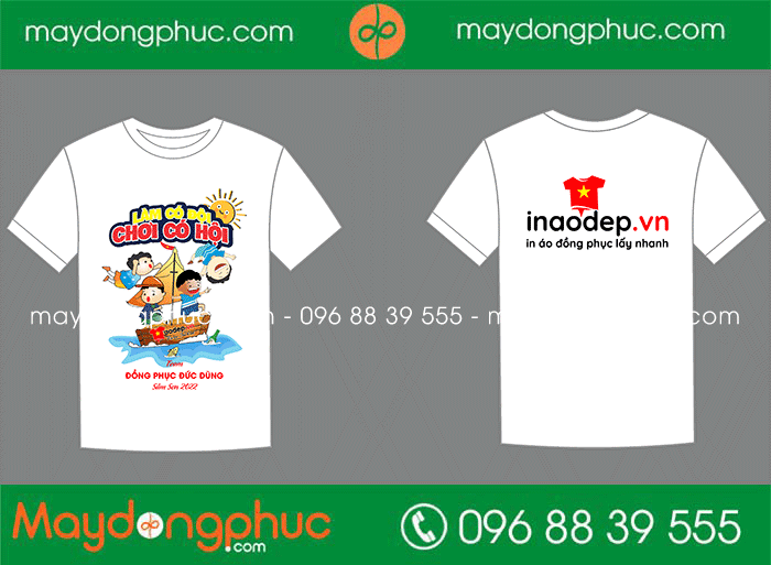 May áo cổ tròn Team Đồng phục Đức Dũng