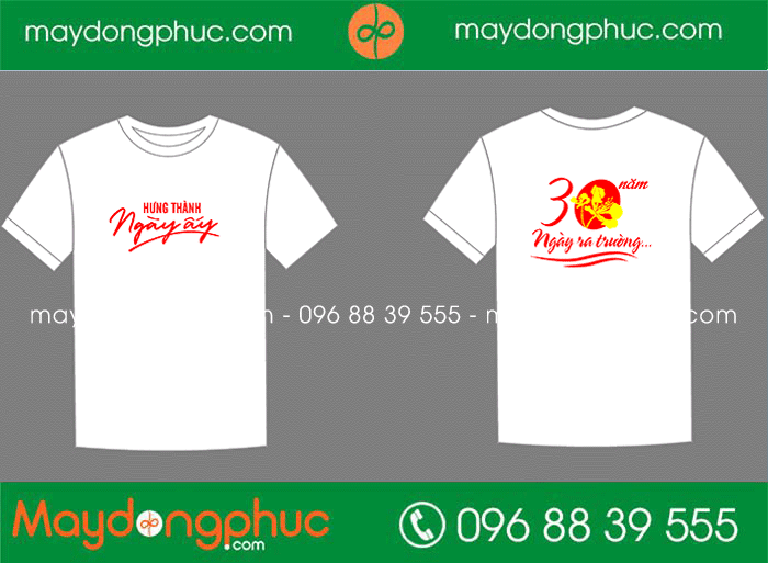 May áo cổ tròn Trường Hưng Thành Ngày ấy 30 năm – Ngày ra trường