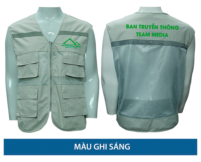 May áo gile Ban Truyền Thông Hội người Việt Nam Toyama