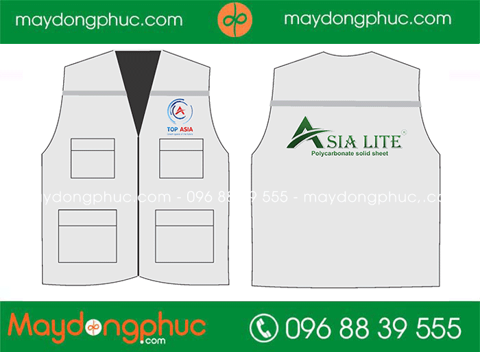 May áo gile Công ty Asia Lite