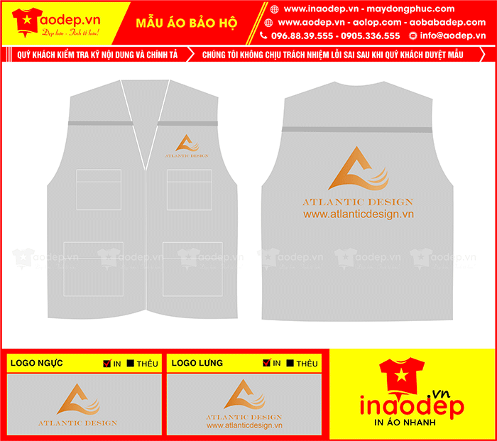 May áo gile Công ty Atlantic Design