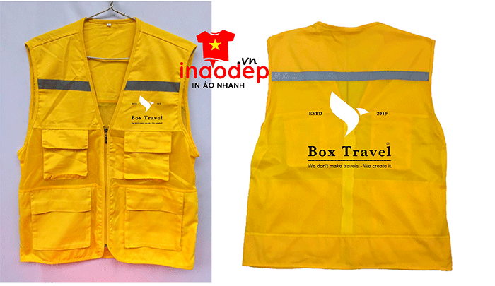May áo gile Công ty Box Travel