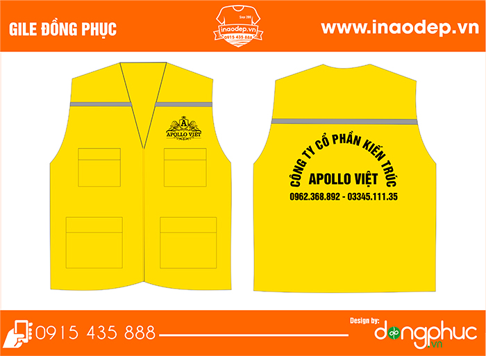 May áo gile Công ty cổ phần kiến trúc Apollo Việt