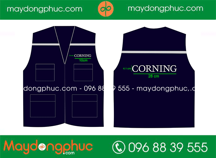 May áo gile Công ty Corning