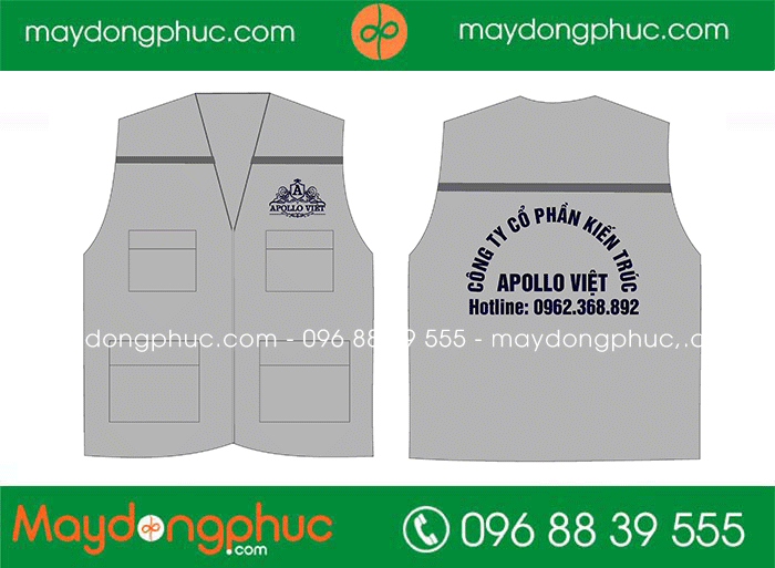 May áo gile Công ty cổ phần kiến trúc Apollo Việt