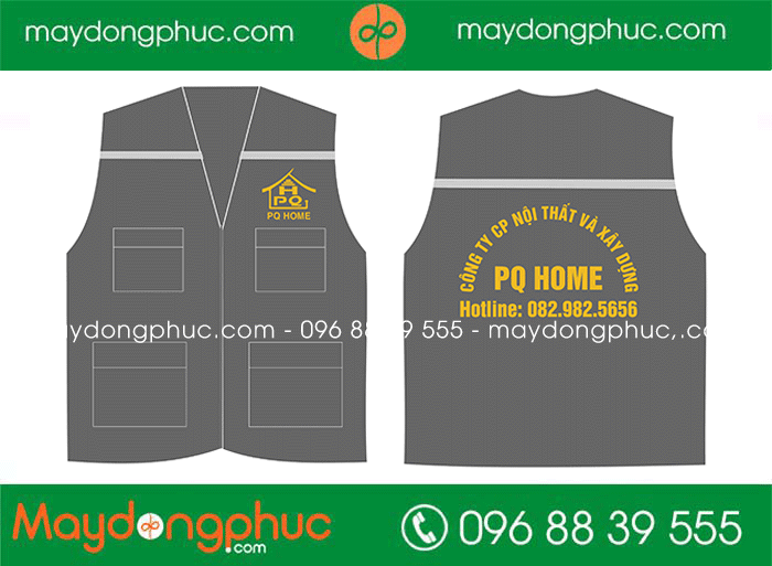 May áo gile Công ty CP nội thất và xây dựng PQ Home