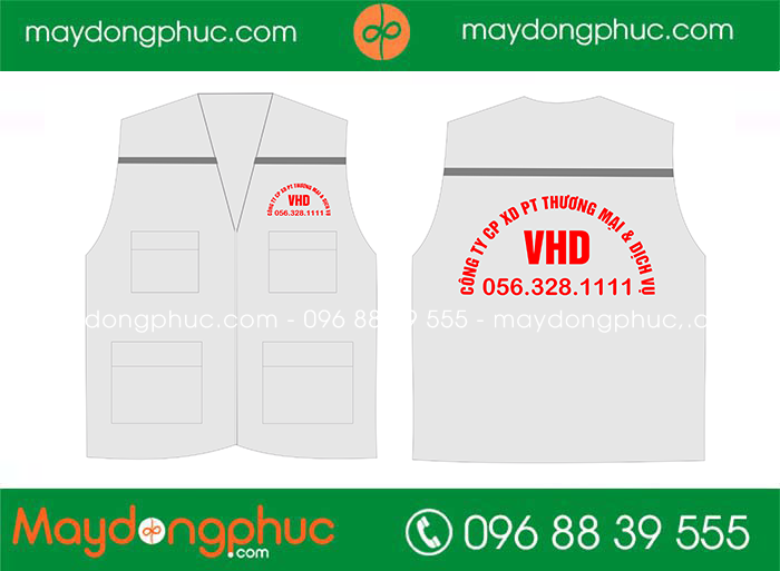 May áo gile Công ty CP XD PT thương mại & dịch vụ VHD