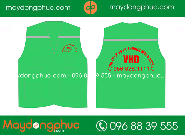 May áo gile Công ty CP XD PT thương mại & dịch vụ VHD - mẫu 2