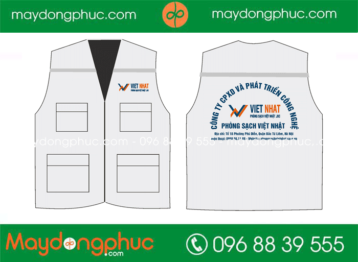 May áo gile Công ty CPXD và phát triển công nghệ Việt Nhật