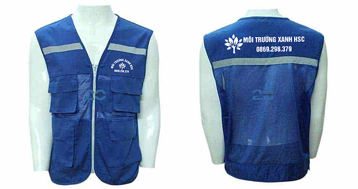 May áo gile Công ty Môi trường Xanh HSC