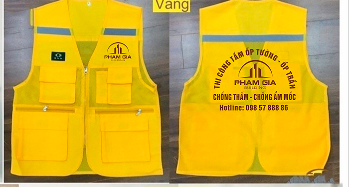 May áo gile Công ty Phạm Gia Building