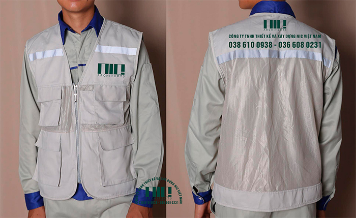 May áo gile Công ty TNHH Thiết kế và xây dựng NIC Việt Nam - mẫu 2