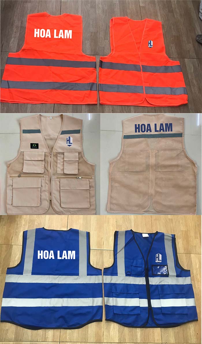 May áo gile đồng phục Công ty Hoa Lam