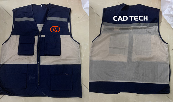 May áo gile đồng phục Cad Tech