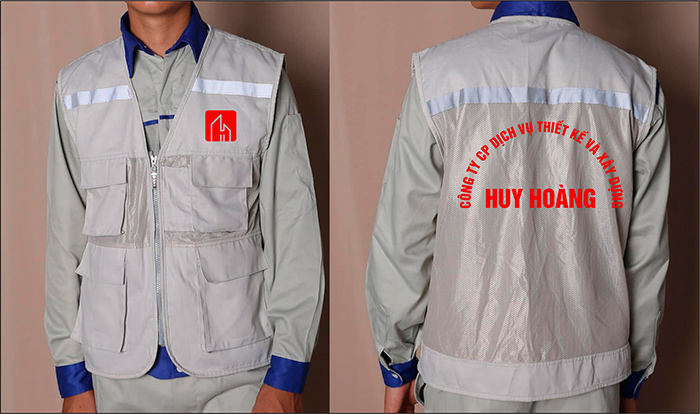 May áo gile Công ty CP dịch vụ thiết kế và xây dựng Huy Hoàng