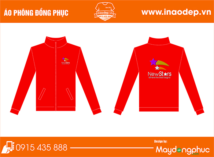 May áo gió đồng phục Công ty Newstars
