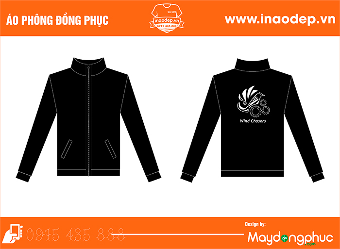 May áo gió đồng phục Công ty Wind Chasers