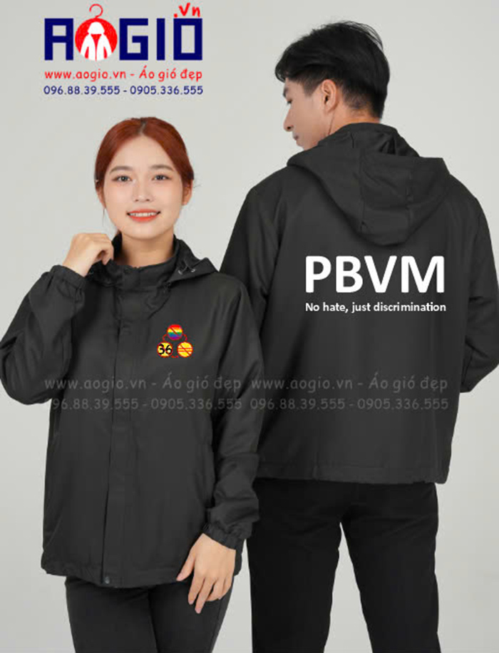 May áo gió đồng phục PBVM
