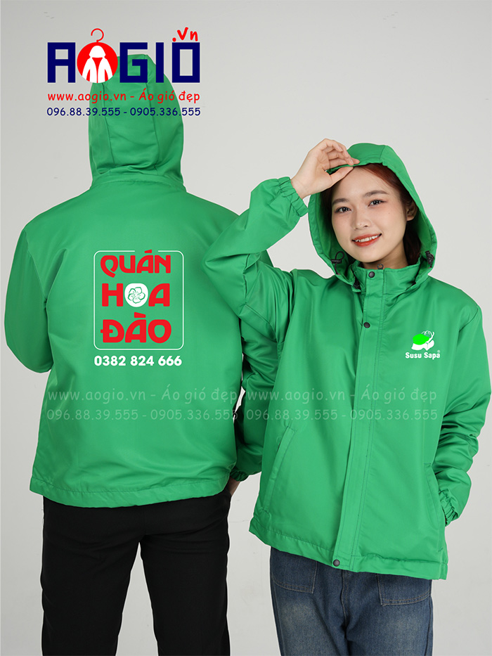 May áo gió đồng phục Quán Hoa Đòa Susu Sapa