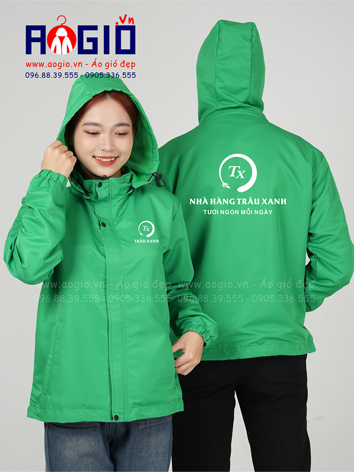 May áo gió Nhà hàng Trâu Xanh