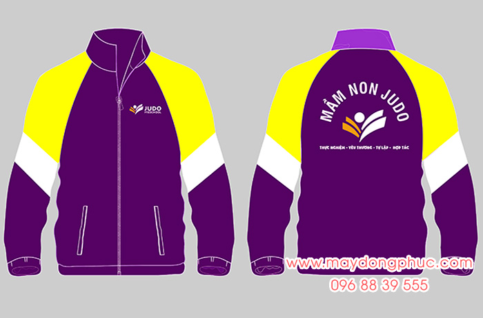 May áo khoác Trường Mầm non Judo