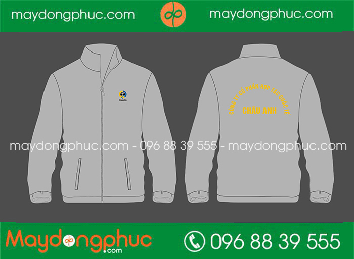 May áo khoác Công ty cổ phần hợp tác quốc tế Châu Anh