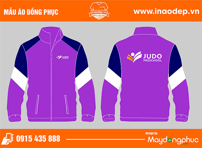 May áo khoác đồng phục Trường mầm non Judo Preschool