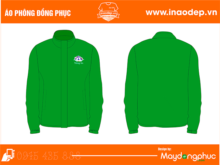 May áo khoác màu xanh lá cây Công ty Tràng An