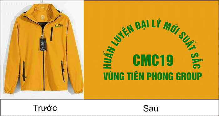 May áo khoác Vùng tiên phong Group