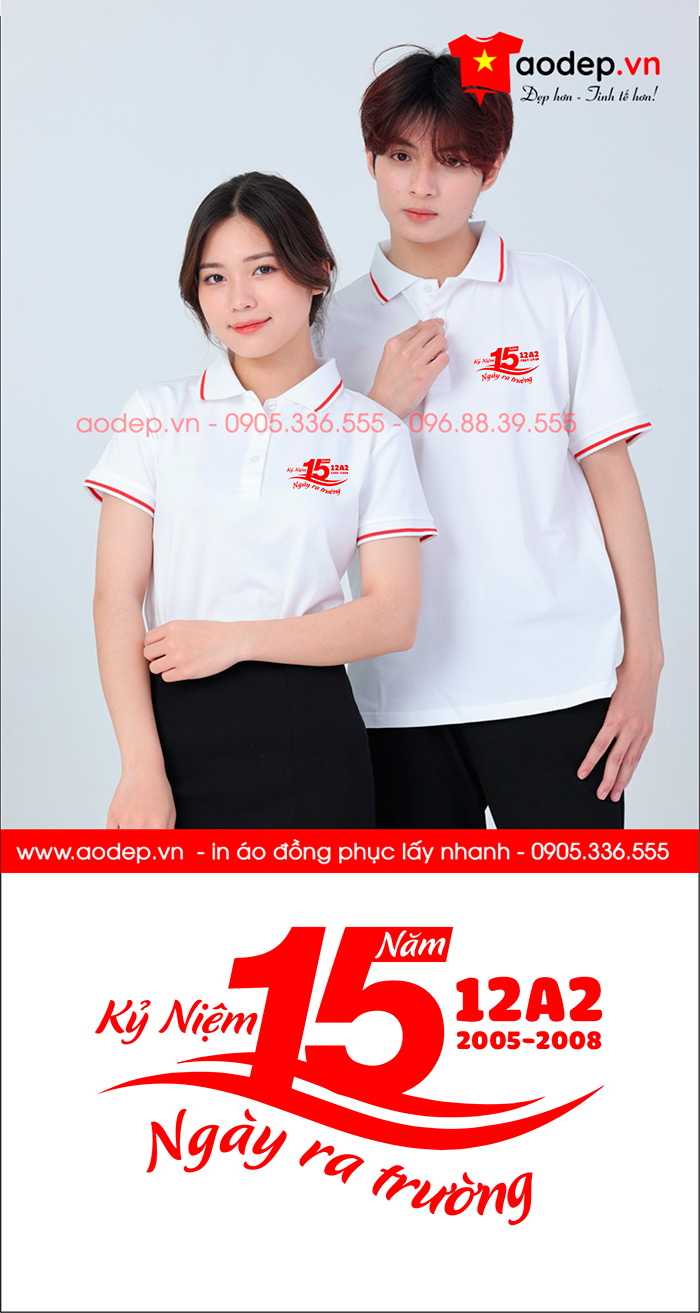 May áo Lớp 12A2 kỉ niệm 15 năm Ngày ra trường