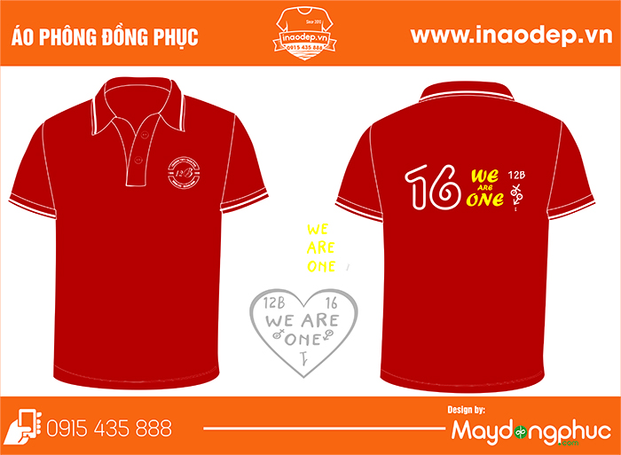 May áo Lớp 12B Trường THPT Trần Phú Móng Cái Quảng Ninh