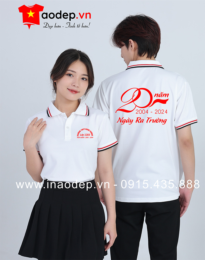 May áo Lớp 12B3 Trường THPT Hung Vương – 20 năm Ngày ra trường màu trắng