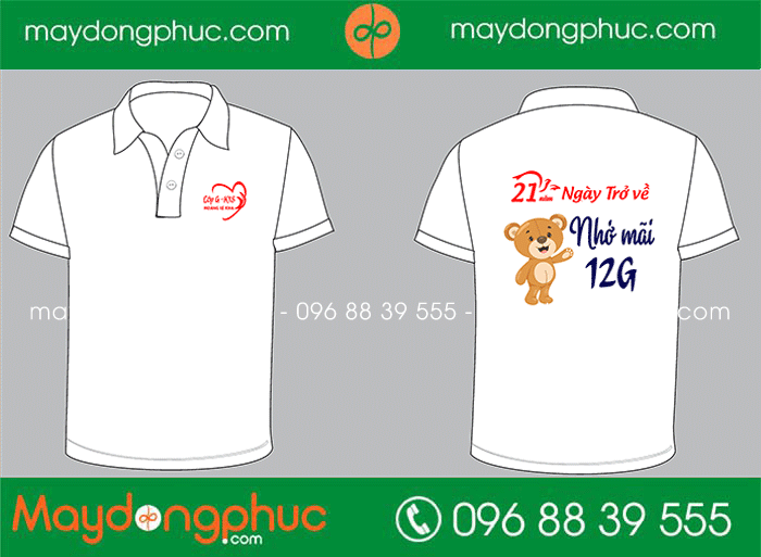May áo Lớp 12G-K18 Hoàng Lệ Kha