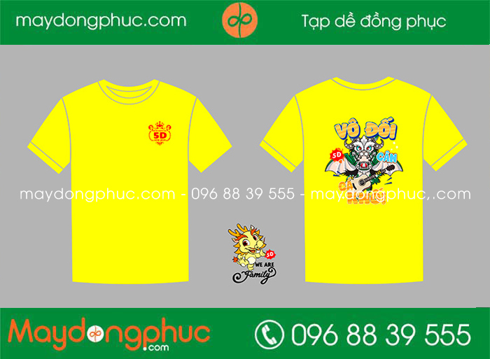 May áo Lớp 5D trường tiểu học Nguyễn Trãi 2018-2023 - mẫu 2