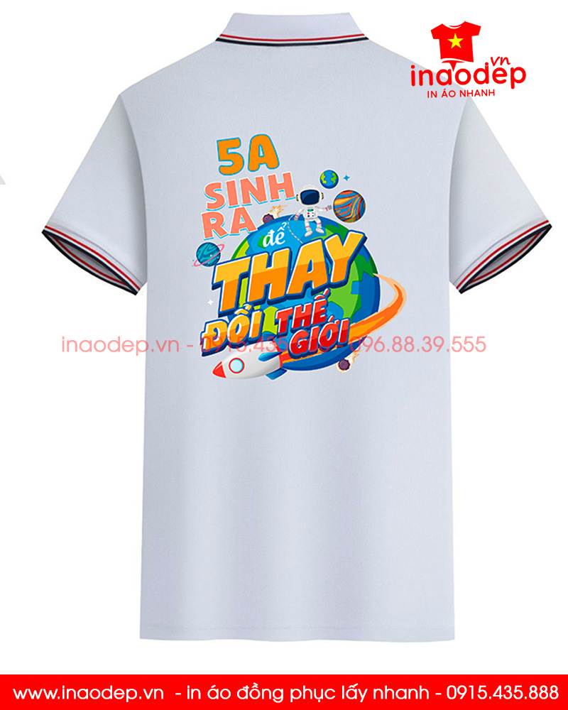 May áo polo Lớp 5A3 niên khóa 2018-2023