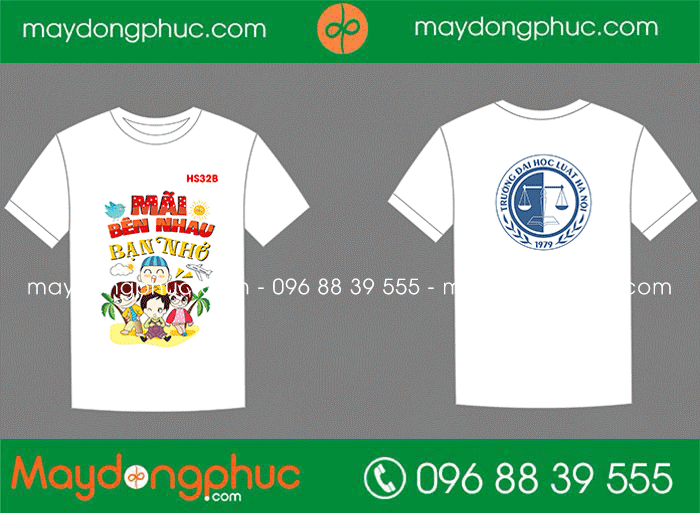 May áo Lớp HS32B Trường Đại học Luật Hà Nội 1979