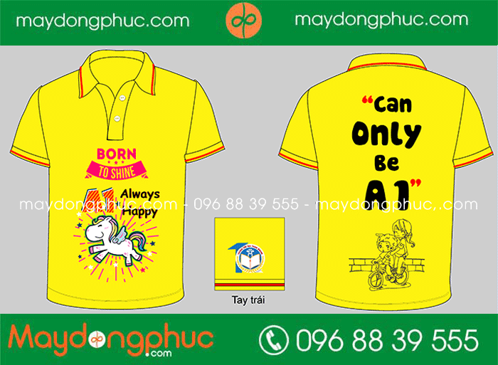 May áo Lớp A1 Trường tiểu học Thịnh Quang